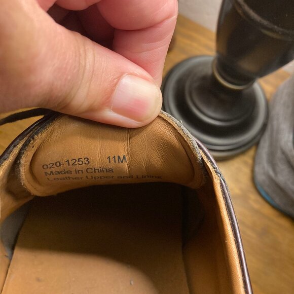 Johnston and Murphy mens leather shoes size 11 - Picture 4 of 4